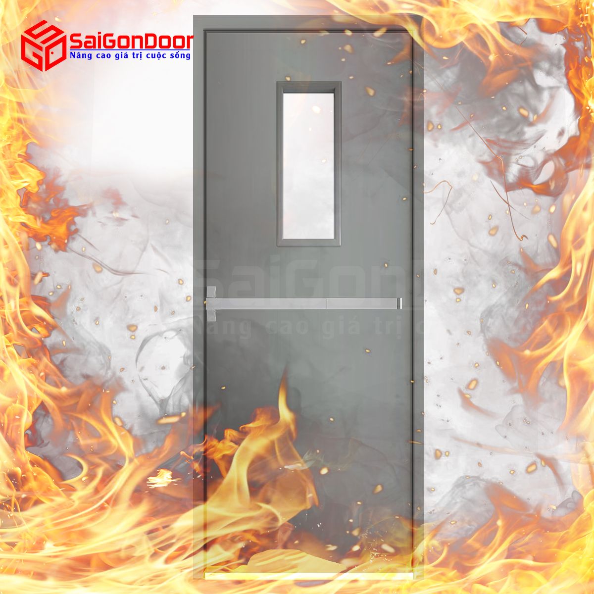 Cửa chống cháy kết hợp gioăng ngăn cháy đảm bảo an toàn và hiệu quả chống cháy
